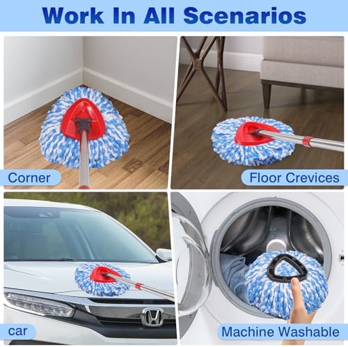 BOCA STORY 6 Mop Heads Scrub Brush Base Combo