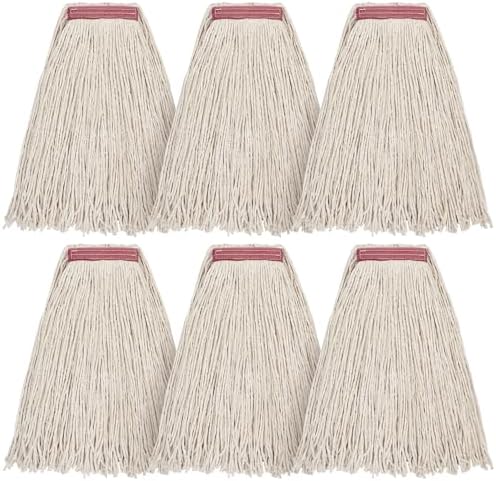 Matthew 16oz 6Pack Cotton Floor Mop Refill