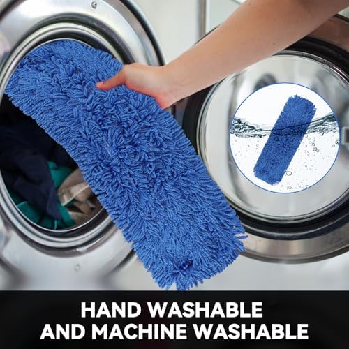 36 Inch Microfiber Dust Mop Head Replacement - 3 Pack