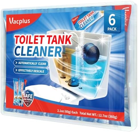Vacplus Toilet Tank Cleaner - 6 Pack Automatic Descaler Tablets