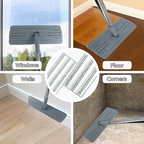 12 Pack Microfiber Mopping Pads - Reusable Washable