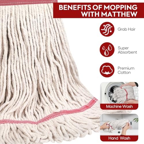 L Luke Supply Heavy Duty Mop Head Replacement Pack of 3