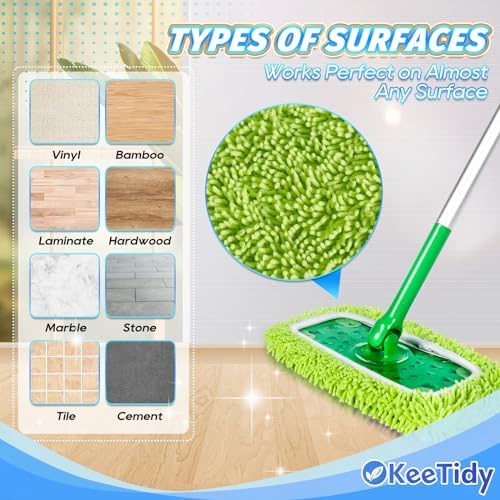 KeeTidy Reusable Mop Pads 3 Pack for Swiffer Sweeper 1