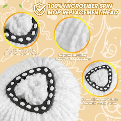 20Pack APOCHON Spin Mop Replacement Heads