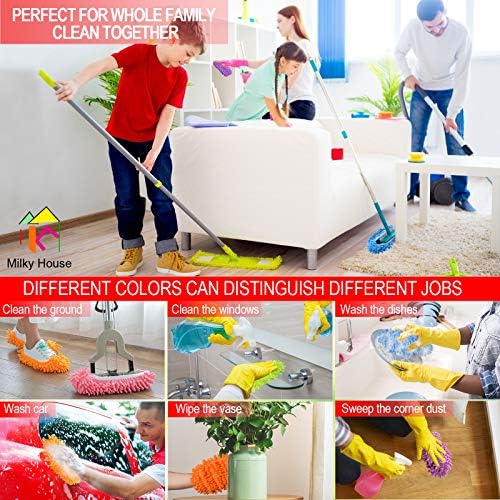 Milky House 10 Piece Microfiber Mop Slippers