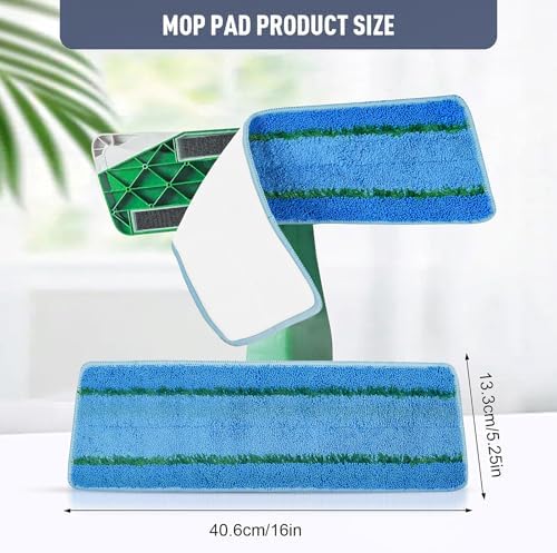 6 Pack NIXOOT Microfiber Spray Mop Refill Pads with Laundry Bag