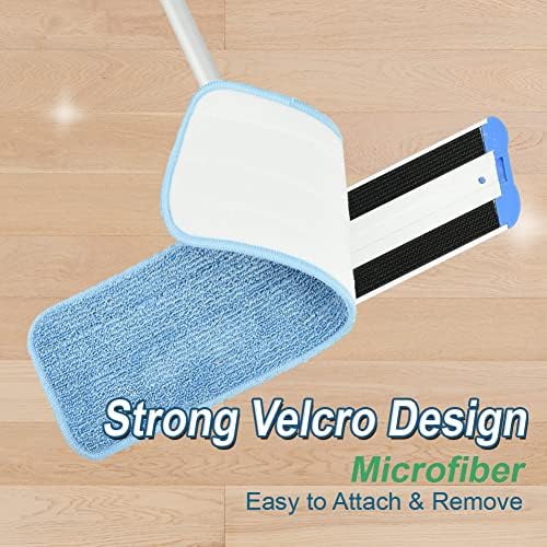 Layers 6 Pack 18inch Microfiber Mop Pads - Reusable Washable Replacement