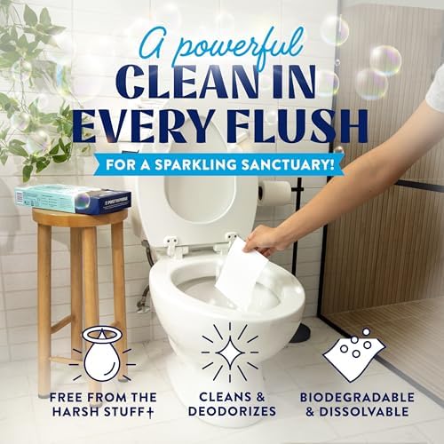 Cleancult Toilet Bowl Cleaner Sheets - 32 Uses Septic Safe Plastic-Free 1