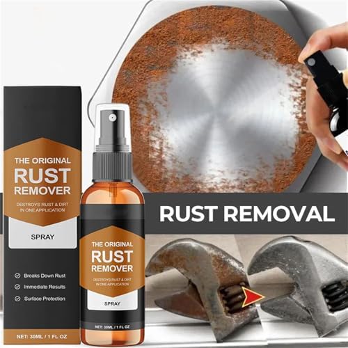 Fast-Acting Rust Remover Spray with Sponge and Towel
