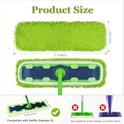 DLAIMI XL Mop Pads for Swiffer XL 6 Pack