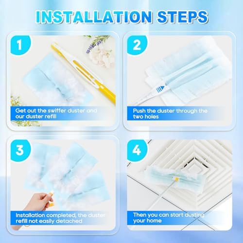 YagoDago Duster Refills for Swiffer 20 Count Unscented Heavy Duty
