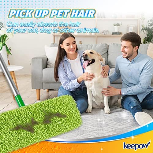KEEPOW Reusable XL Wet Pads Refills for Swiffer XL Mop
