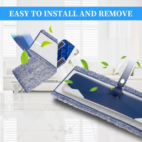 6 Pack Microfiber Mop Pads for Bona - Washable Reusable