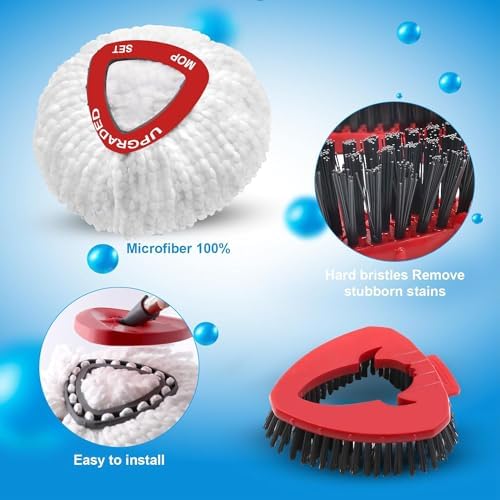 Wakayoyo Spin Mop Replacement Head Set 1