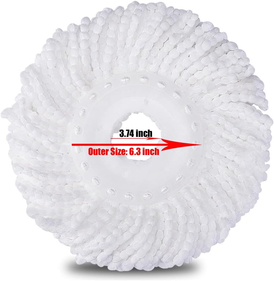 YWSHF 5 Pack Spin Mop Head Replacement Universal for 360 Systems