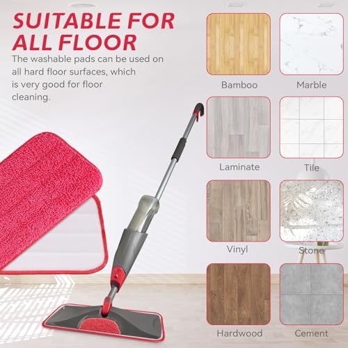 BeiLan Replacement Microfiber Mop Pads - 8 Pack 165 Wet Dry Refills