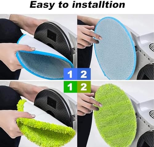 GreeSuit 63inch Spin Electric Mop Pads 10 Pack