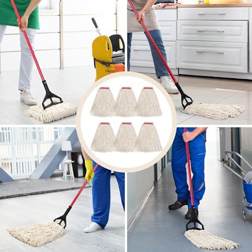 Matthew 16oz 6Pack Cotton Floor Mop Refill