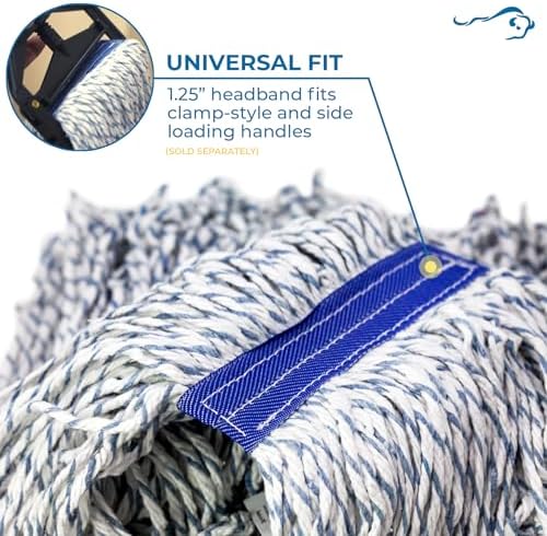 KLEEN HANDLER Cut End Finish Mop Pack of 6