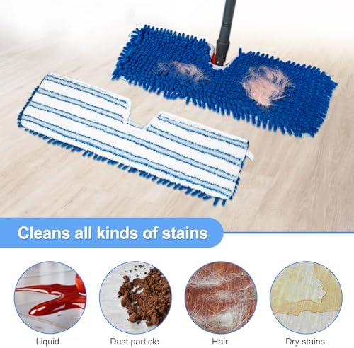 DLAIMI 4 Pack Dual-Action Mop Head Replacements