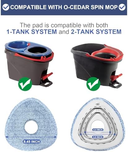 Koolstuffs Mop Pads for O-Cedar 4 Pack Upgrade