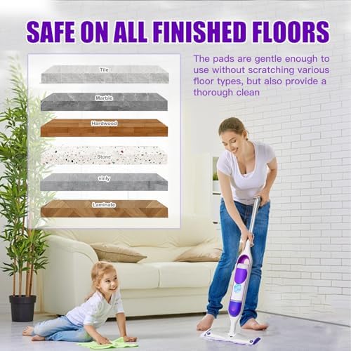 20 Pack Swiffer Power Mop Pad Refills - Multi-Surface Hardwood Compatible