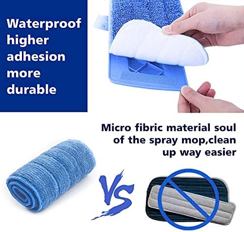Pokin Washable Microfiber Mop Head Replacement 6Pack - Blue