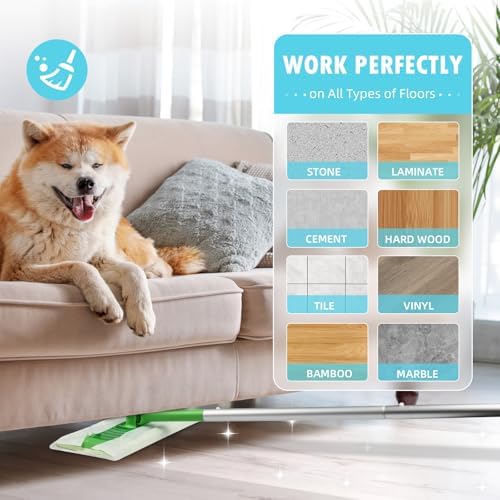 Bisenkud 24 Count Unscented Wet Mop Refills for Swiffer 1