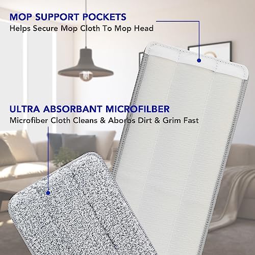 BeiLan Microfiber Mop Pads 10 Pack 13 x 49