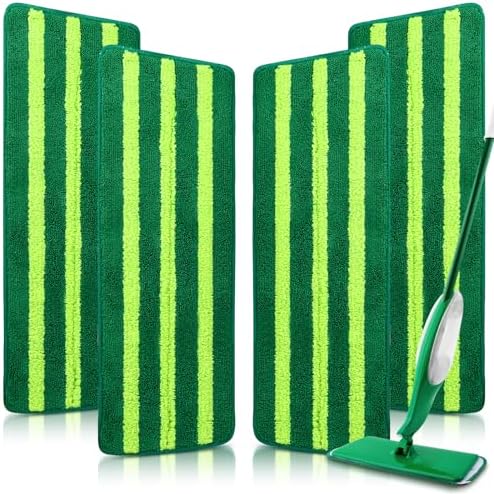 4 Pack Microfiber Spray Mop Pads Refills for Libman Freedom Spray Mop