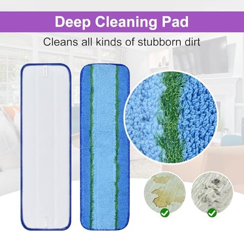 DLAIMI 6 Pack Pet Hair Microfiber Mop Pads Set