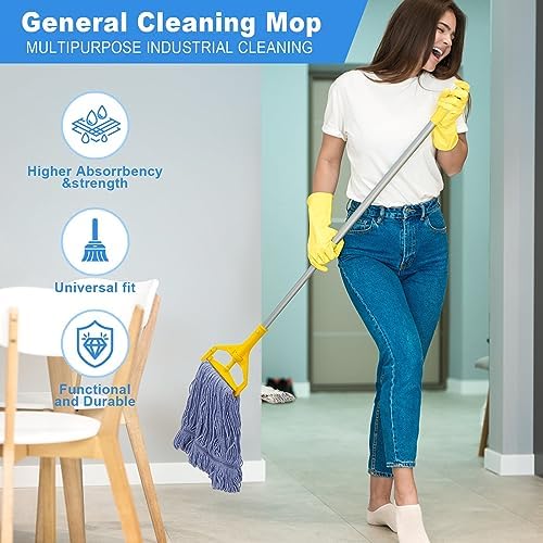 2 Pack Heavy Duty Mop Head Replacements