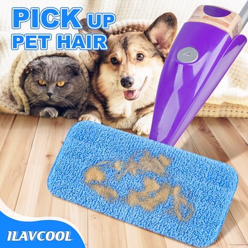 ILAVCOOL 9 Pack Reusable Mop Pads for Swiffer WetJet