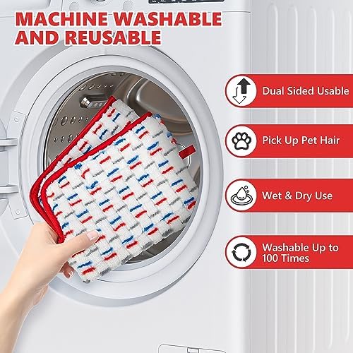 ILAVCOOL Microfiber Mop Pads 6 Pack Reusable Replacement for Promist MAX