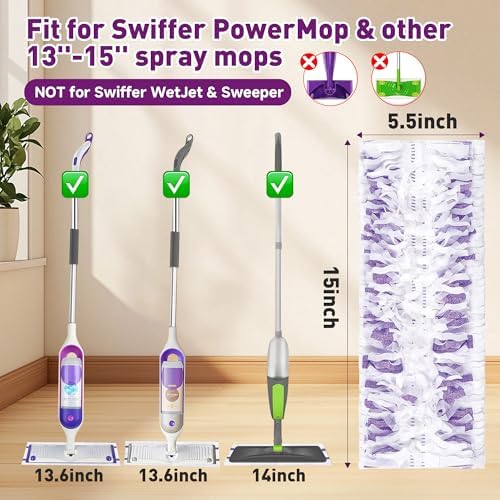 Funtin 40 Count Disposable Mop Pads for Swiffer PowerMop