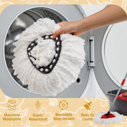 20Pack APOCHON Spin Mop Replacement Heads