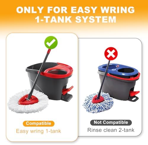 YZJAJZY 1-Tank Mop Head Replacement Set Combo
