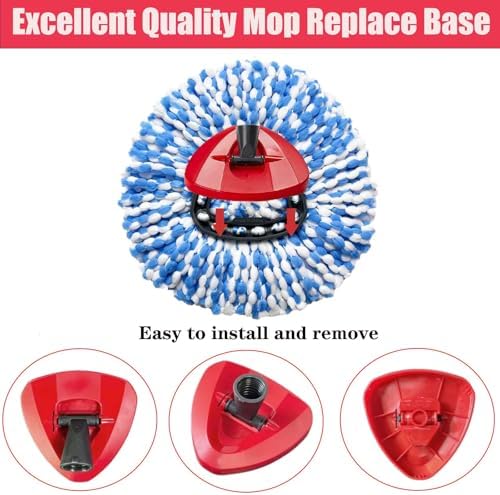 FOOKCIAN Spin Mop Replacement Base Head for 2-Tank System