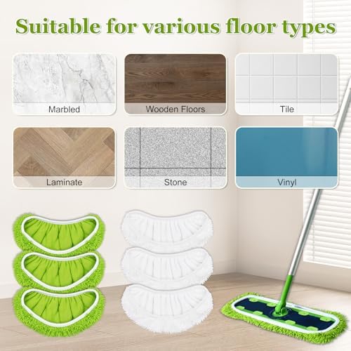 DLAIMI XL Mop Pads for Swiffer XL 6 Pack