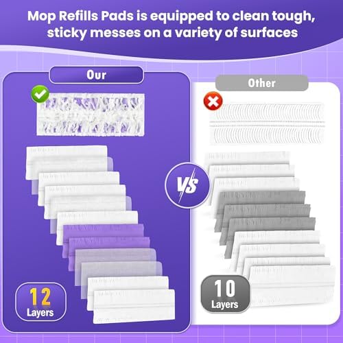 30 Pack Power Mop Pad Refills for Swiffer PowerMop Multi-Surface Mop