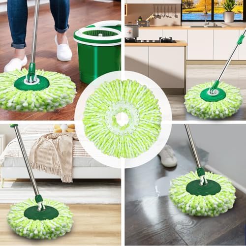3 Pack Microfiber Mop Head Replacements for Libman Spin Mop