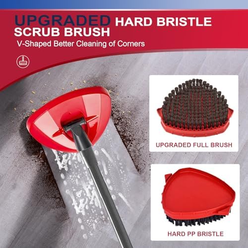 BywoBywo Upgraded Scrub Brush Mop Replacement Set 7 Pack