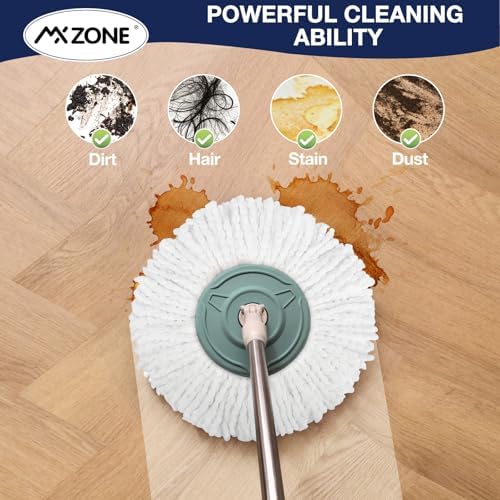MXZONE Spin Mop Replacement Head 3 Pack