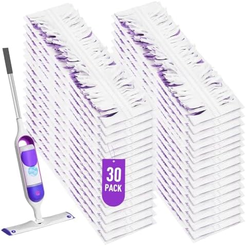 30 Pack Swiffer Power Mop Refills - Eco-Friendly Cleaning Pads