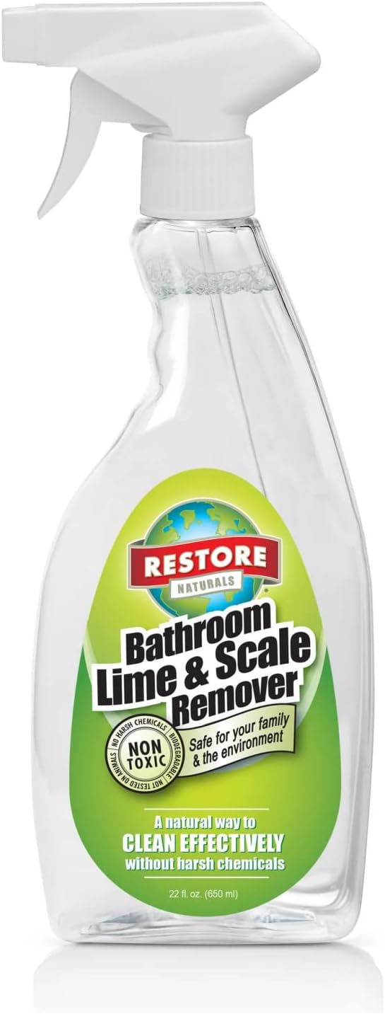 Restore Naturals Bathroom Lime Scale Remover - 22 oz Multipurpose Cleaner
