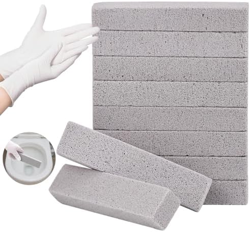 Herda 10 Pack Pumice Stones for Toilet Bathroom Cleaning