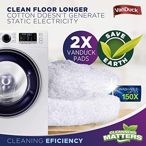 VanDuck 15x8 inch Terry Cloth Mop Refills 4-Pack 1