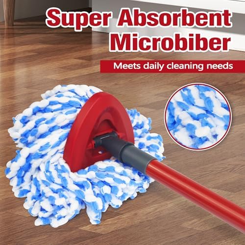 NEWE Mop Head Replacements 2 Pack for O-Cedar RinseClean 2