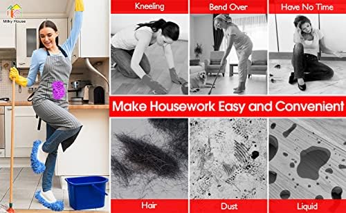 Milky House 10 Piece Microfiber Mop Slippers