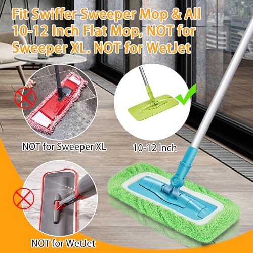 Unoutur Reusable Microfiber Mop Pads 16PCS